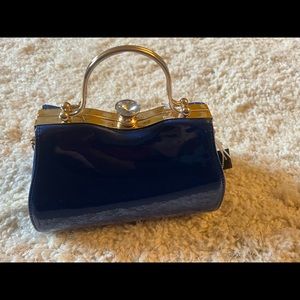 Royal Blue Patent Leather Purse